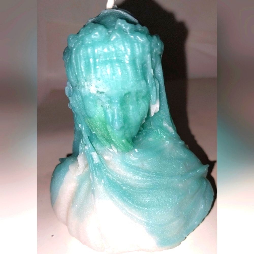 Hand crafted limited edition veiled Lady candle